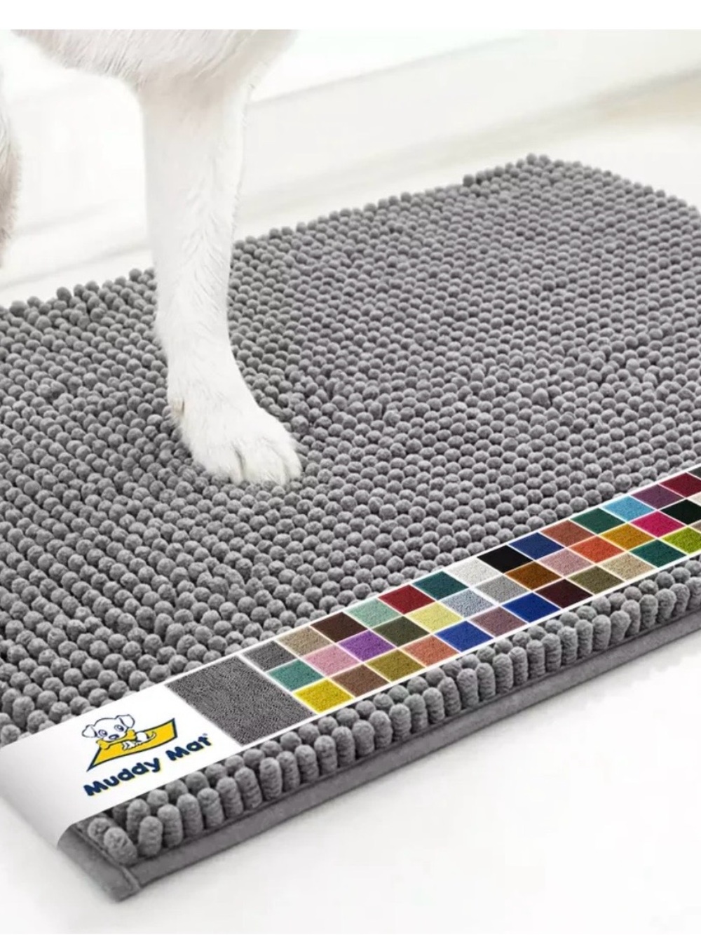 New Muddy Mat Anti-Mud Mat in Gray - 19"X30"